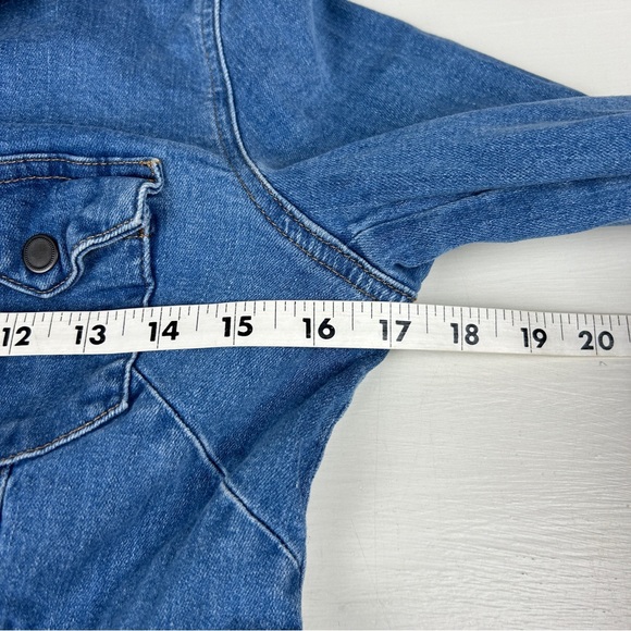 Free People Women’s Blue Denim Mini Dress size Small Cotton Stretch Blend - Picture 5 of 7